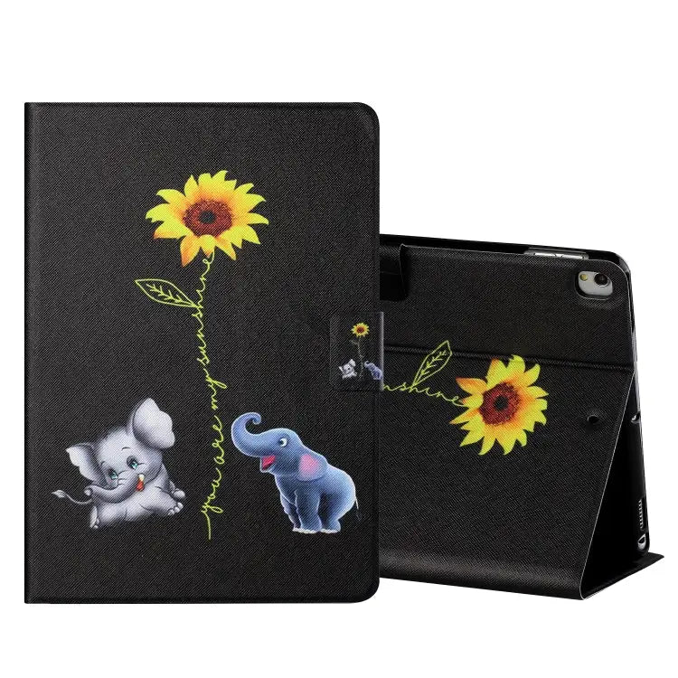 Colored Drawing Horizontal Flip Leather Case with Holder & Card Slots & Sleep / Wake-up Function For iPad Mini