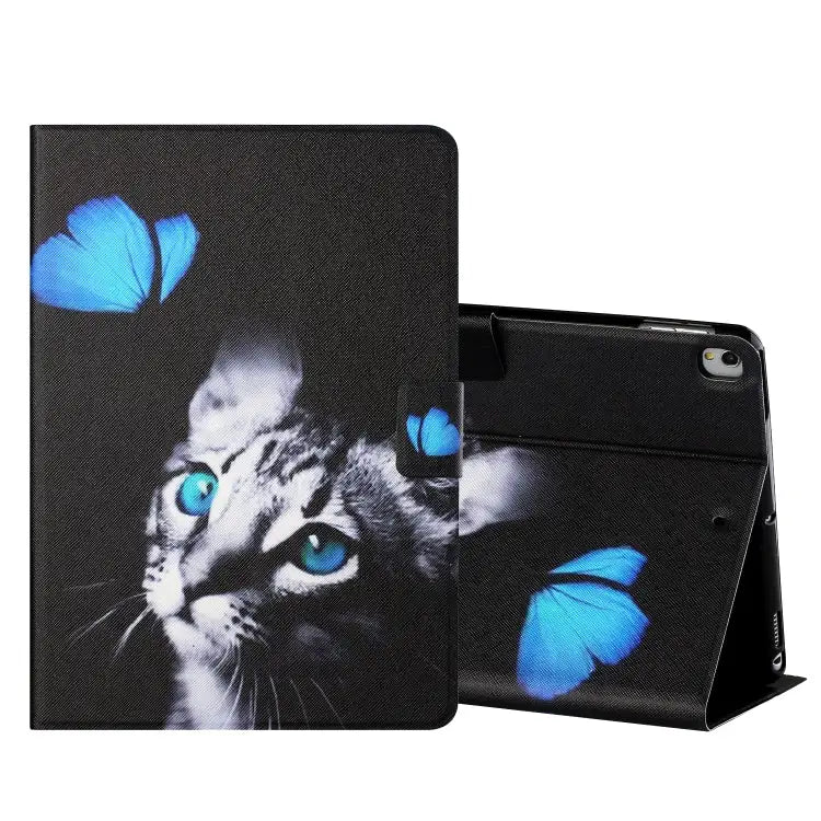 Colored Drawing Horizontal Flip Leather Case with Holder & Card Slots & Sleep / Wake-up Function For iPad Mini