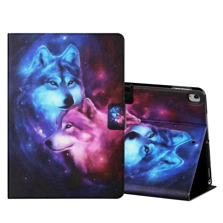 Colored Drawing Horizontal Flip Leather Case with Holder & Card Slots & Sleep / Wake-up Function For iPad Mini