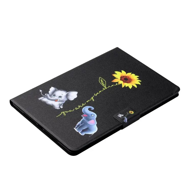 Colored Drawing Horizontal Flip Leather Case with Holder & Card Slots & Sleep / Wake-up Function For iPad Mini