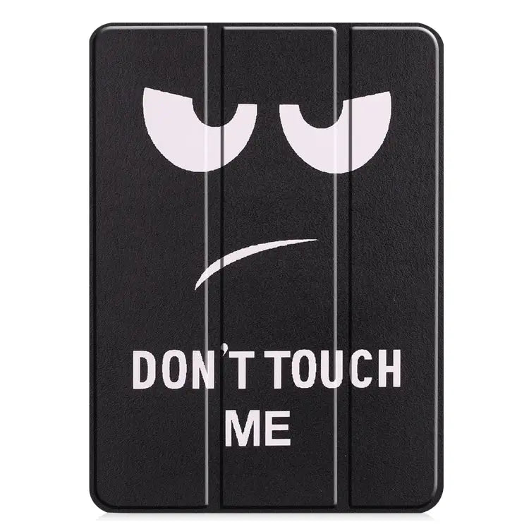 Colored Drawing Horizontal Flip PC + PU Leather Case with Three-folding Holder & Sleep / Wake-up Function For iPad Pro