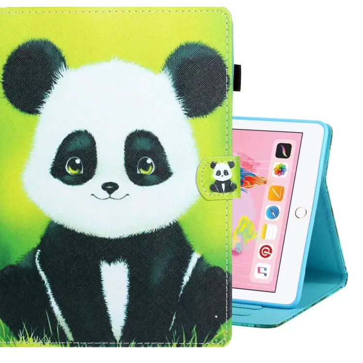 Colored Drawing Horizontal Flip PU Leather Case with Holder & Card Slot & Sleep / Wake-up Function For iPad Air / Air 2