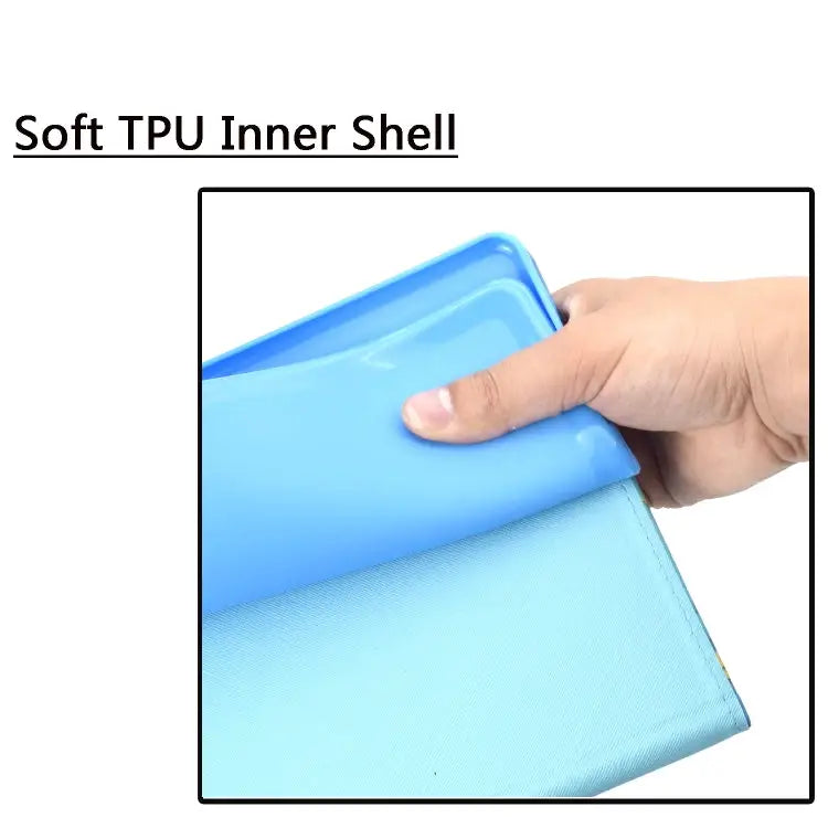 Colored Drawing Horizontal Flip PU Leather Case with Holder & Card Slot & Sleep / Wake-up Function For iPad Air / Air 2