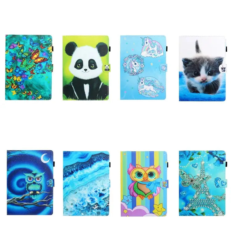 Colored Drawing Horizontal Flip PU Leather Case with Holder & Card Slot & Sleep / Wake-up Function For iPad Air / Air 2