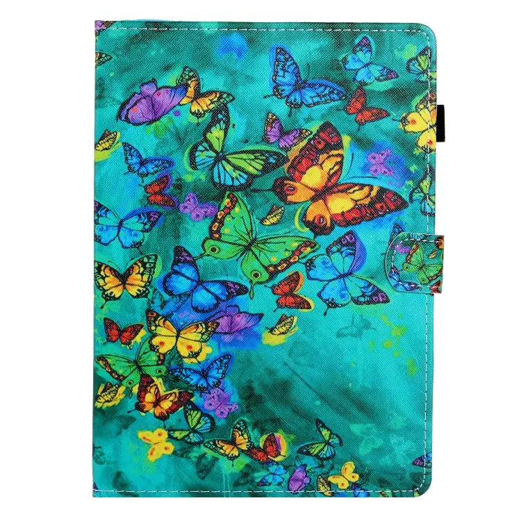 Colored Drawing Horizontal Flip PU Leather Case with Holder & Card Slot & Sleep / Wake-up Function For iPad Air / Air 2