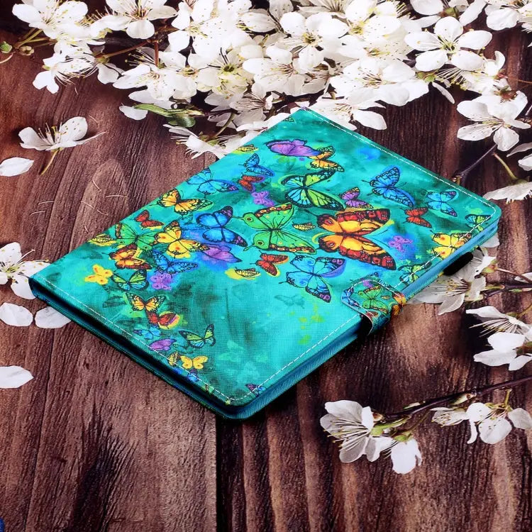 Colored Drawing Horizontal Flip PU Leather Case with Holder & Card Slot & Sleep / Wake-up Function For iPad Air / Air 2