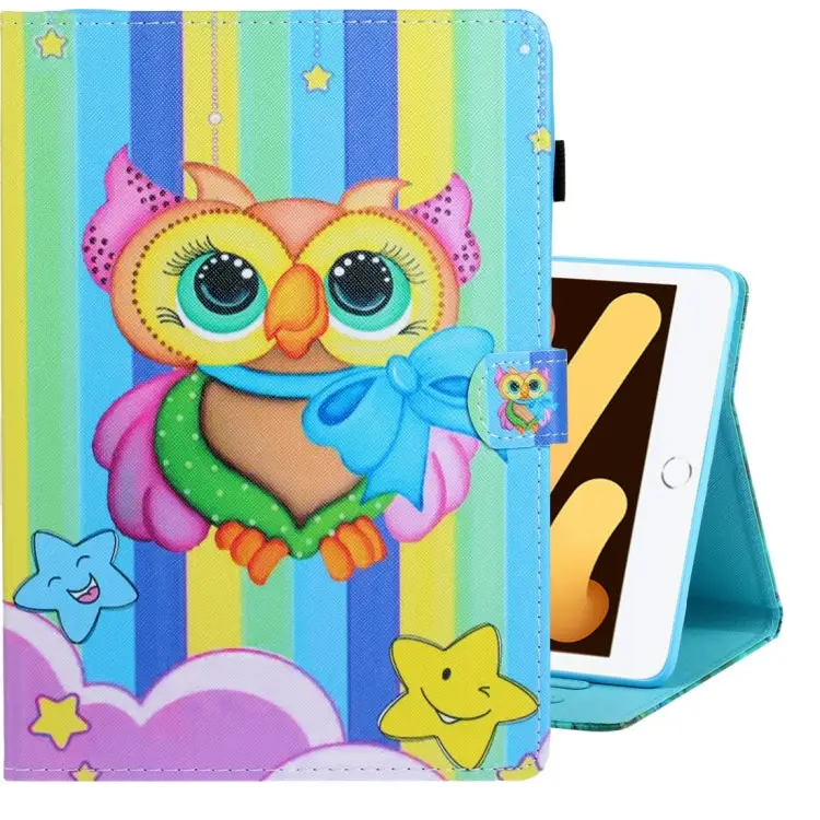 Colored Drawing Horizontal Flip PU Leather Case with Holder & Card Slot & Sleep / Wake-up Function For iPad Air / Air 2
