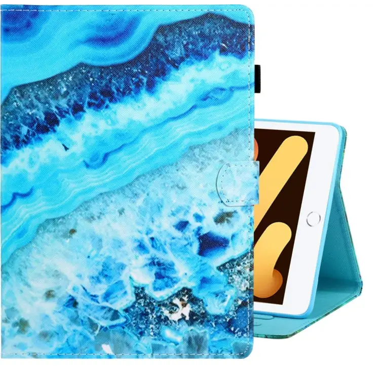 Colored Drawing Horizontal Flip PU Leather Case with Holder & Card Slot & Sleep / Wake-up Function For iPad Air / Air 2