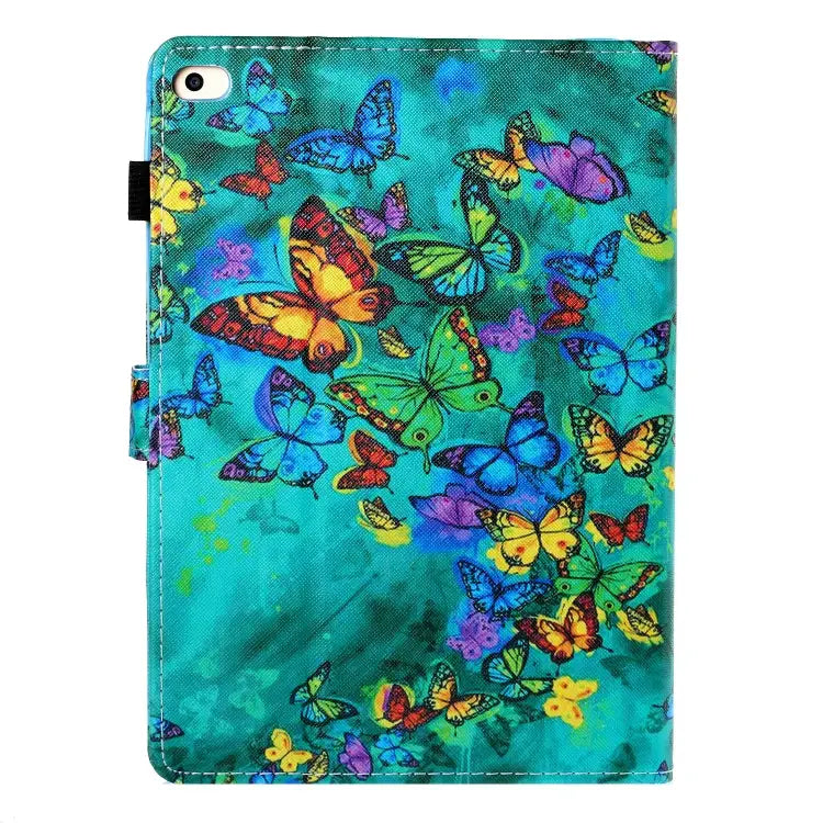 Colored Drawing Horizontal Flip PU Leather Case with Holder & Card Slot & Sleep / Wake-up Function For iPad Air / Air 2
