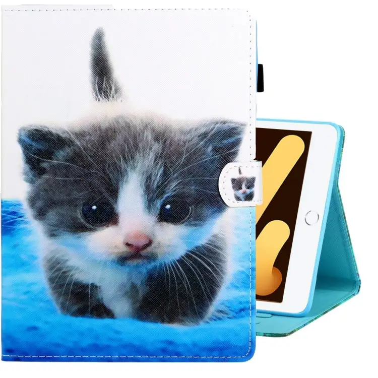 Colored Drawing Horizontal Flip PU Leather Case with Holder & Card Slot & Sleep / Wake-up Function For iPad Air / Air 2