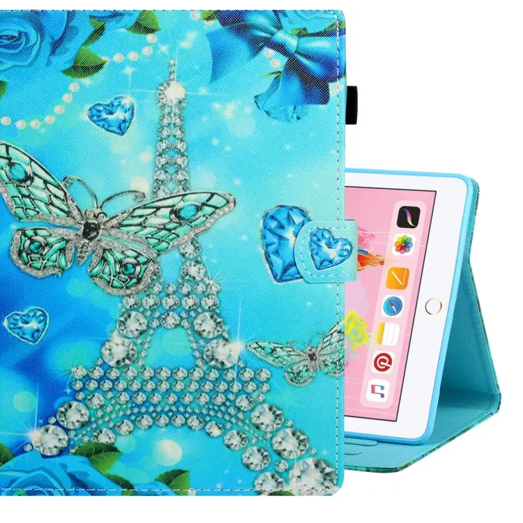 Colored Drawing Horizontal Flip PU Leather Case with Holder & Card Slot & Sleep / Wake-up Function For iPad Air / Air 2