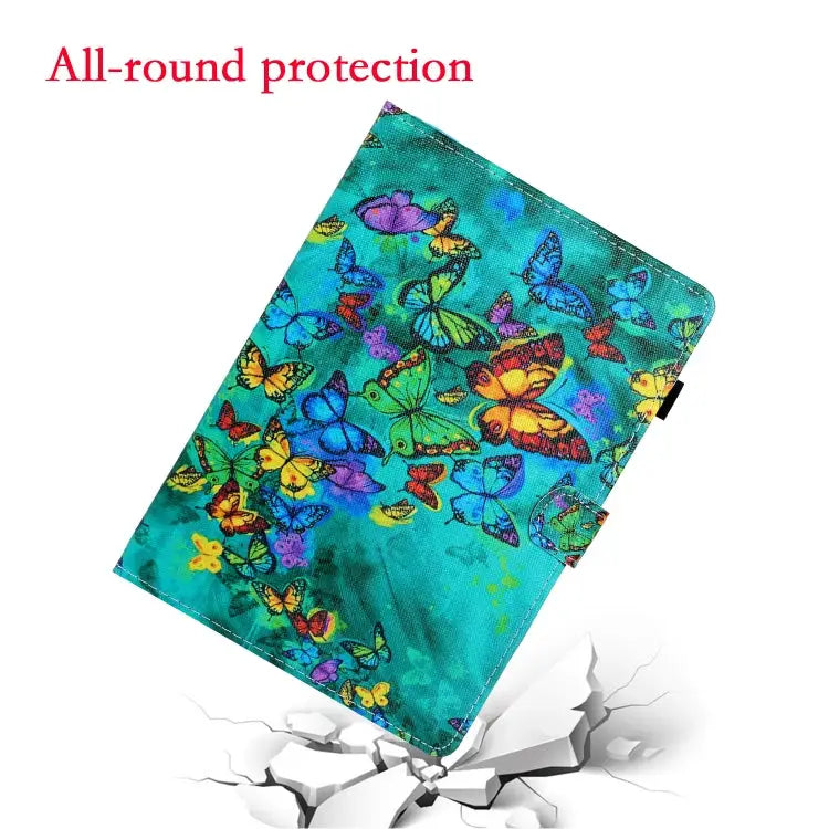 Colored Drawing Horizontal Flip PU Leather Case with Holder & Card Slot & Sleep / Wake-up Function For iPad Air / Air 2