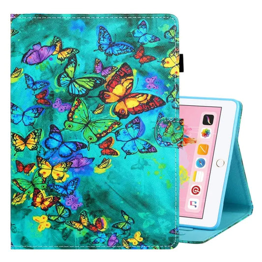 Colored Drawing Horizontal Flip PU Leather Case with Holder & Card Slot & Sleep / Wake-up Function For iPad Air / Air 2