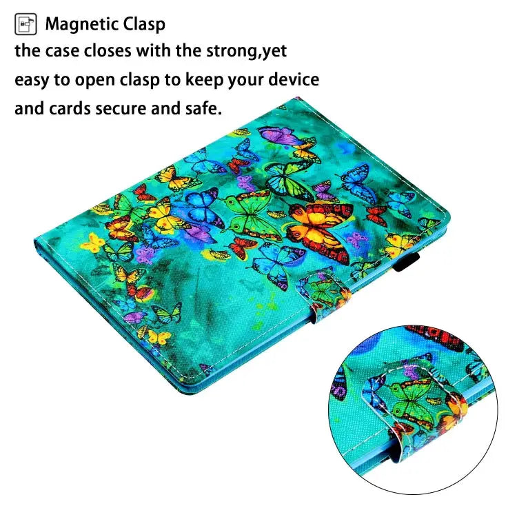 Colored Drawing Horizontal Flip PU Leather Case with Holder & Card Slot & Sleep / Wake-up Function For iPad Air / Air 2