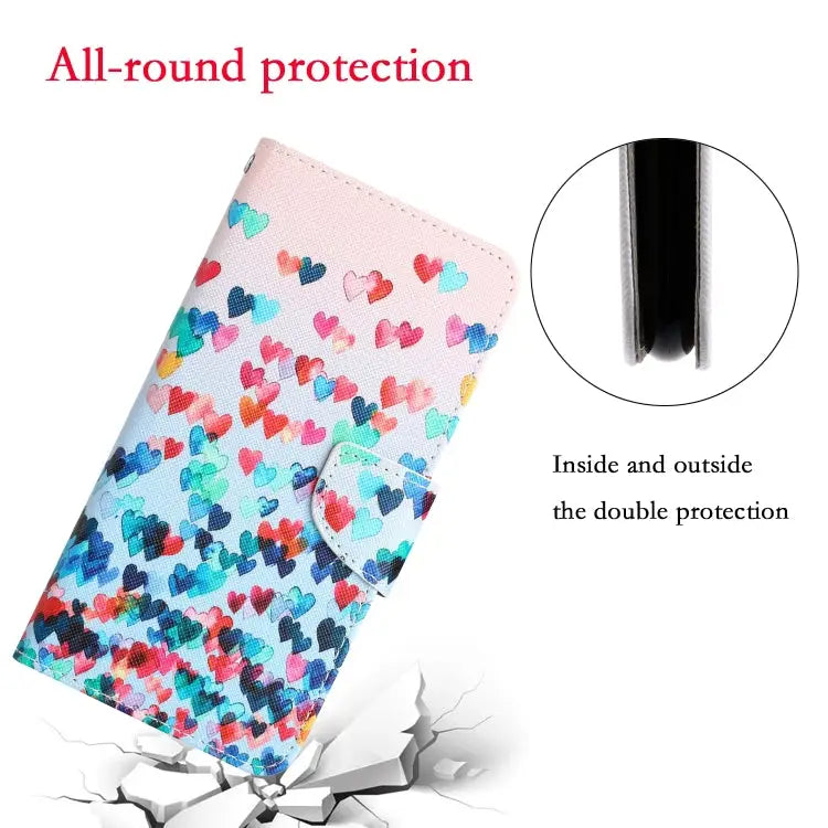 Colored Drawing Leather Phone Case For iPhone 12 / 12 Pro - Apple Accessories