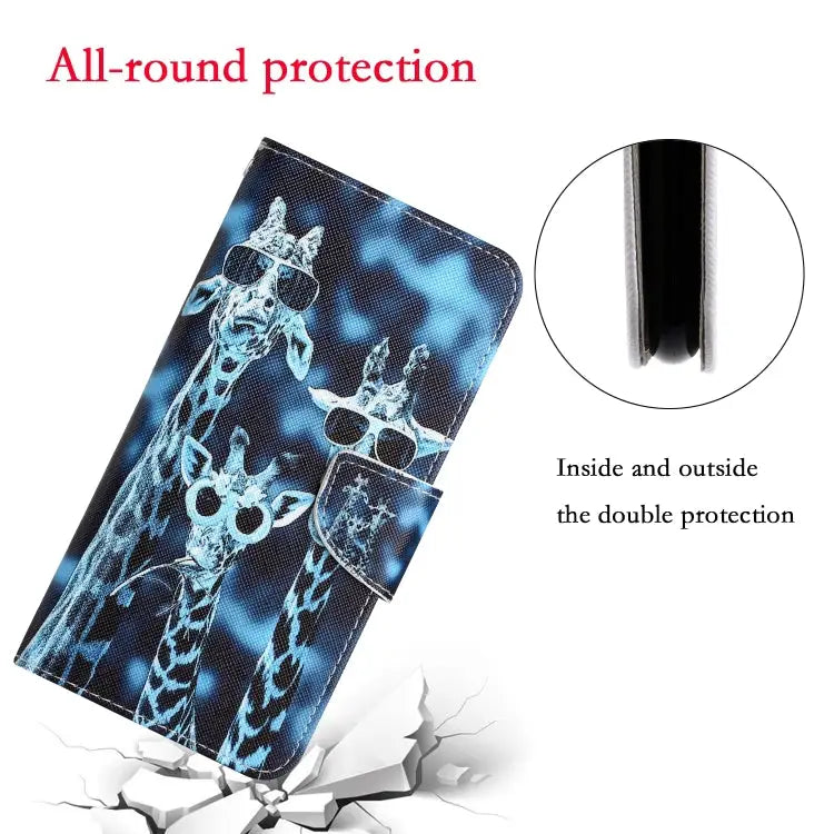 Colored Drawing Leather Phone Case For iPhone 15 Plus For iPhone 15 - Apple Accessories