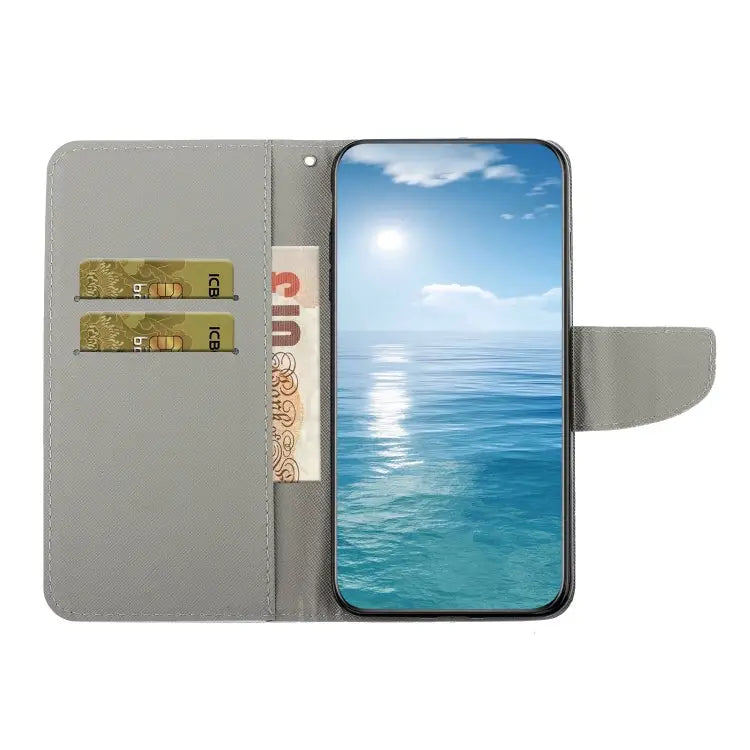 Colored Drawing Leather Phone Case For iPhone 15 Pro Max For iPhone 15 Pro - Apple Accessories
