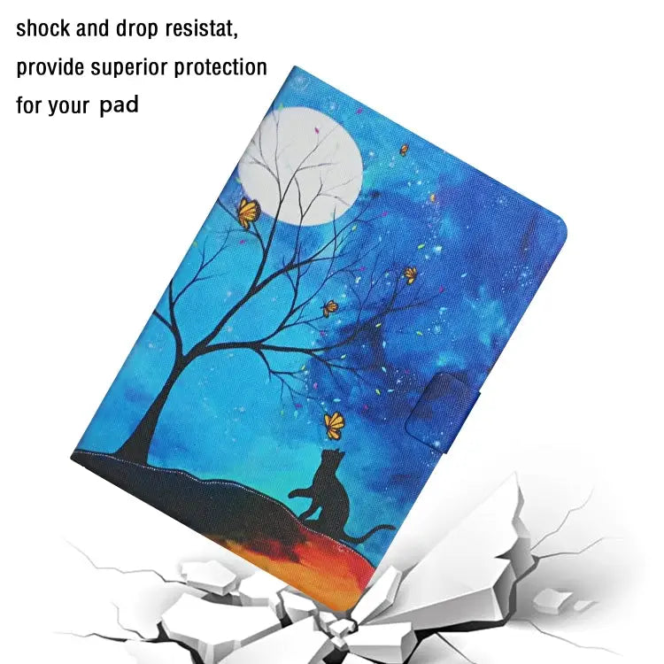 Colored Drawing Pattern Horizontal Flip Leather Case with Holder & Card Slots & Sleep / Wake-up Function For Huawei