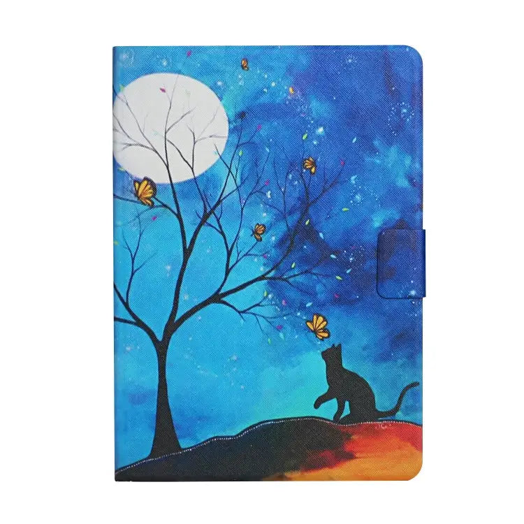 Colored Drawing Pattern Horizontal Flip Leather Case with Holder & Card Slots & Sleep / Wake-up Function For Huawei