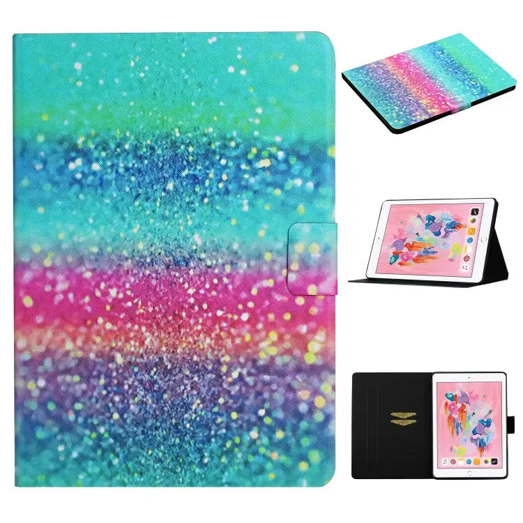 Colored Drawing Pattern Horizontal Flip Leather Case with Holder & Card Slots & Sleep / Wake-up Function For Huawei