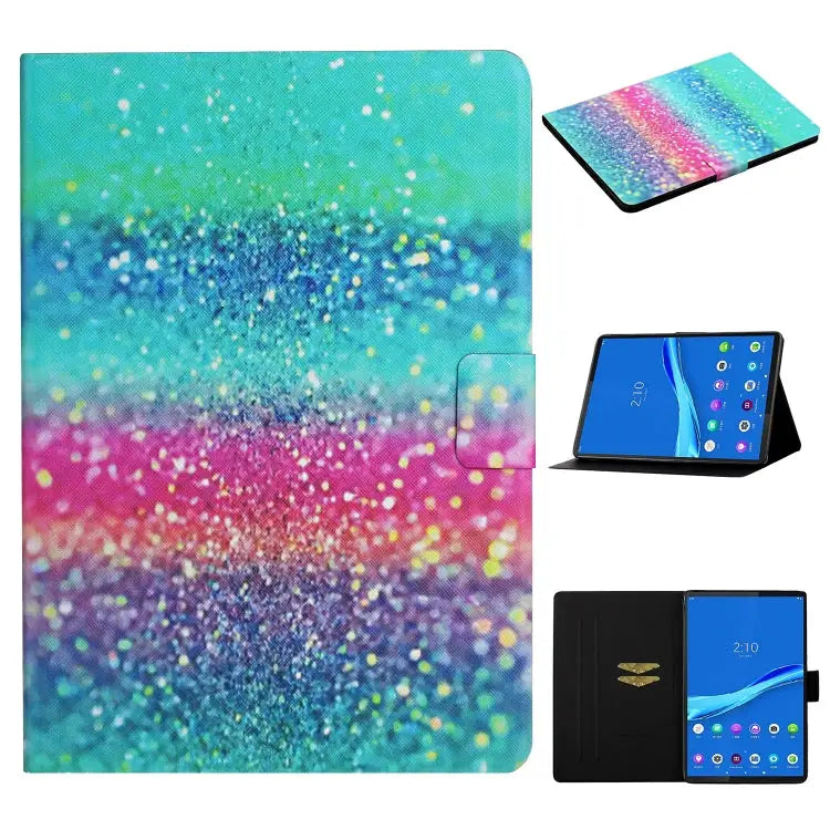 Colored Drawing Pattern Horizontal Flip Leather Case with Holder & Card Slots & Sleep / Wake-up Function For Huawei