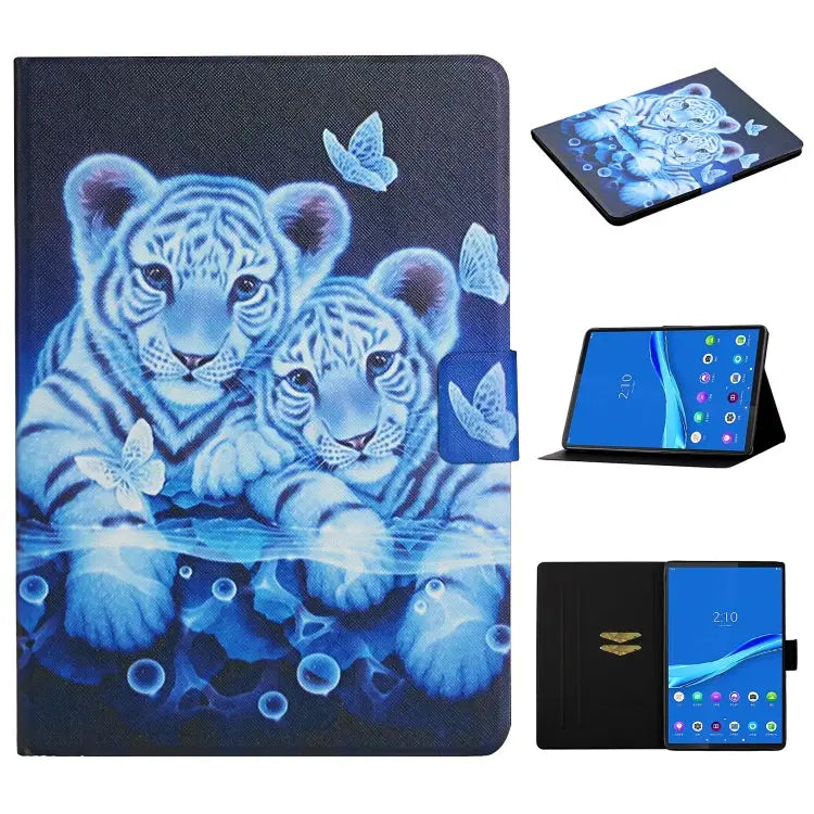 Colored Drawing Pattern Horizontal Flip Leather Case with Holder & Card Slots & Sleep / Wake-up Function For Huawei