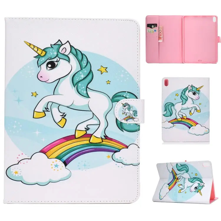 Colored Drawing Pattern Horizontal Flip PU Leather Case with Holder & Card Slot & Sleep / Wake-up Function For iPad Pro