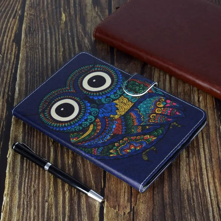 Colored Drawing Pattern Horizontal Flip PU Leather Case with Holder & Card Slot & Sleep / Wake-up Function For iPad Pro