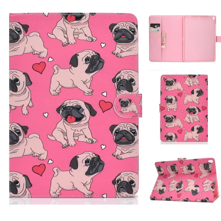 Colored Drawing Pattern Horizontal Flip PU Leather Case with Holder & Card Slot & Sleep / Wake-up Function For iPad Pro