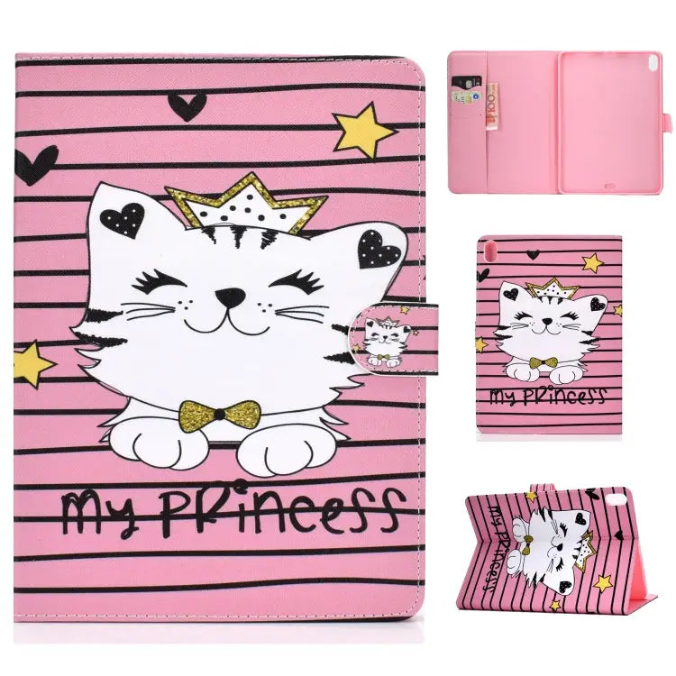 Colored Drawing Pattern Horizontal Flip PU Leather Case with Holder & Card Slot & Sleep / Wake-up Function For iPad Pro