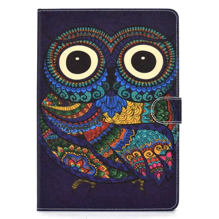 Colored Drawing Pattern Horizontal Flip PU Leather Case with Holder & Card Slot & Sleep / Wake-up Function For iPad Pro