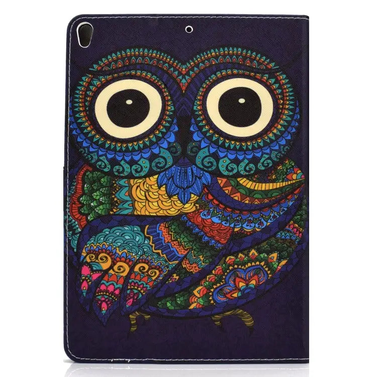 Colored Drawing Pattern Horizontal Flip PU Leather Case with Holder & Card Slot & Sleep / Wake-up Function For iPad Pro