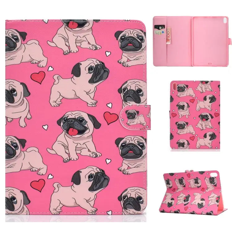 Colored Drawing Pattern Horizontal Flip PU Leather Case with Holder & Card Slot & Sleep / Wake-up Function For iPad Pro