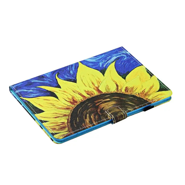 Colored Drawing Stitching Horizontal Flip Leather Case with Holder & Card Slots & Sleep / Wake-up Function For iPad
