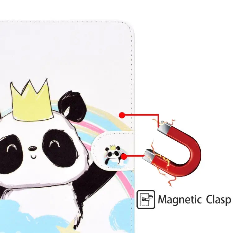 Colored Pattern Drawing Horizontal Flip PU Leather Case with Three-folding Holder & Sleep / Wake-up Function For iPad 5