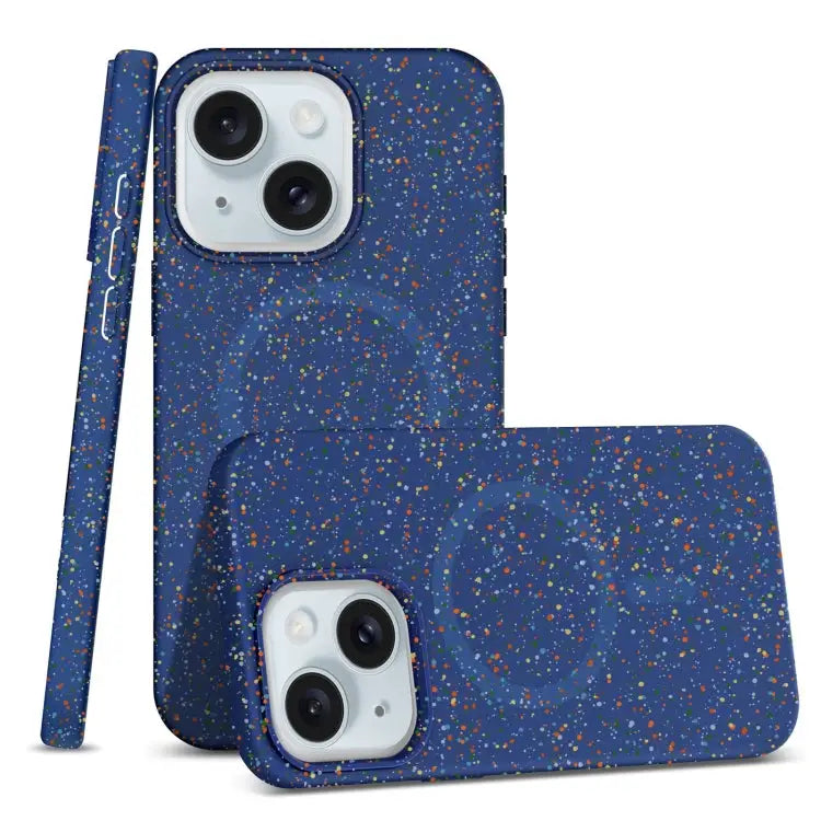 Colorful Frosted Magsafe PC Hybrid TPU Phone Case - For iPhone 15 / Blue - Apple Accessories