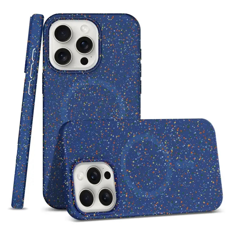 Colorful Frosted Magsafe PC Hybrid TPU Phone Case - For iPhone 15 Pro Max / Blue - Apple Accessories