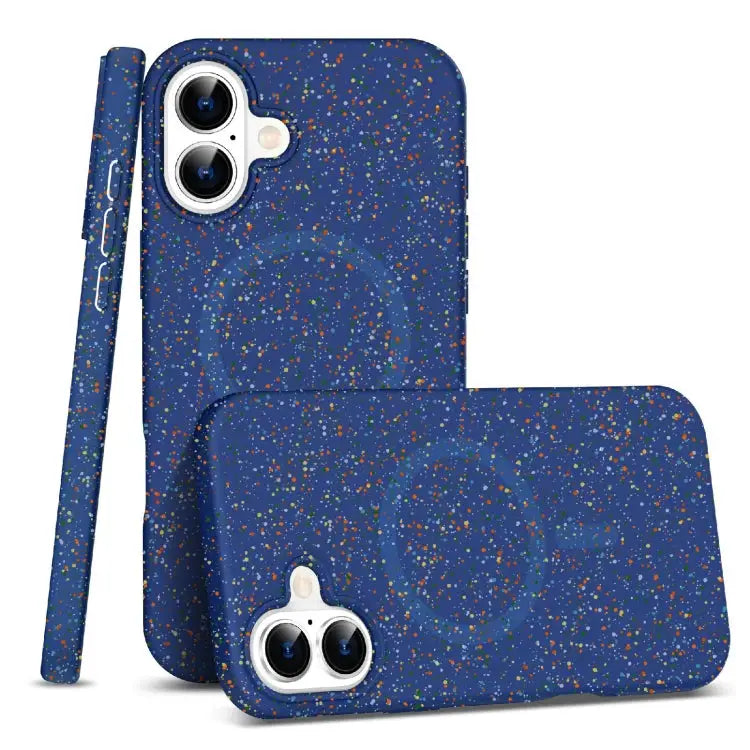 Colorful Frosted Magsafe PC Hybrid TPU Phone Case - For iPhone 16 Plus / Blue - Apple Accessories