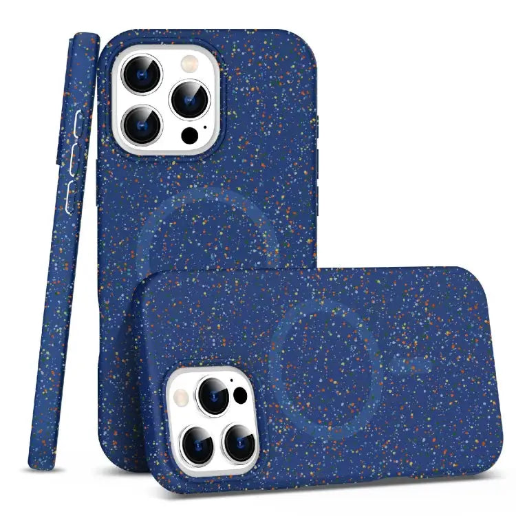 Colorful Frosted Magsafe PC Hybrid TPU Phone Case - For iPhone 16 Pro / Blue - Apple Accessories