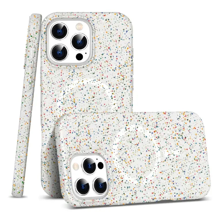 Colorful Frosted Magsafe PC Hybrid TPU Phone Case - For iPhone 16 Pro Max / White - Apple Accessories