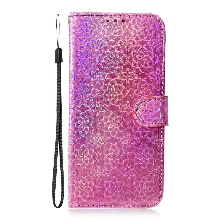Colorful Magnetic Buckle Leather Phone Case For iPhone 15 - Apple Accessories