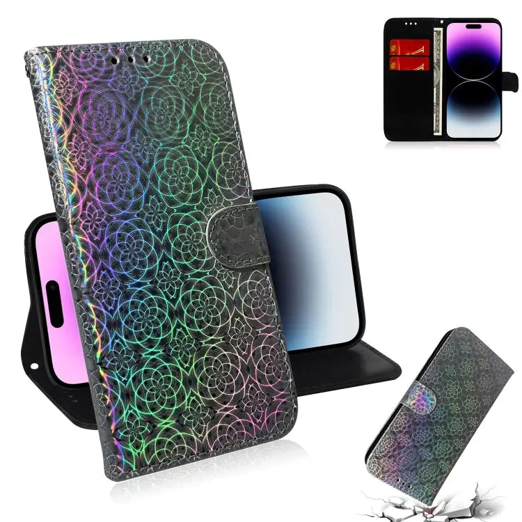 Colorful Magnetic Buckle Leather Phone Case For iPhone 16 For iPhone 15 Pro Max For iPhone 15 Pro For iPhone 15 Plus