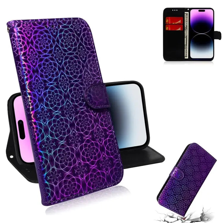 Colorful Magnetic Buckle Leather Phone Case For iPhone 16 For iPhone 15 Pro Max For iPhone 15 Pro For iPhone 15 Plus