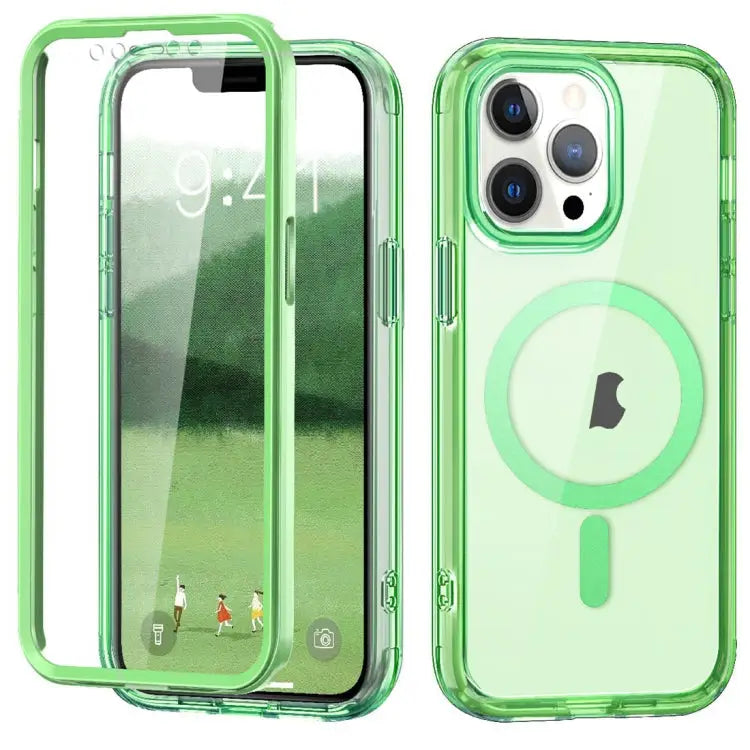 Colorful MagSafe Magnetic PC Hybrid TPU Phone Case For iPhone 12 Pro Max For iPhone 12 Pro For iPhone 11 Pro Max