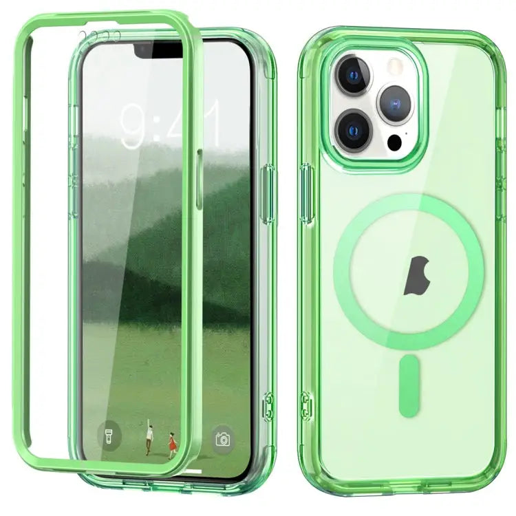 Colorful MagSafe Magnetic PC Hybrid TPU Phone Case For iPhone 13 Pro Max For iPhone 13 Pro For iPhone 13 For iPhone 12