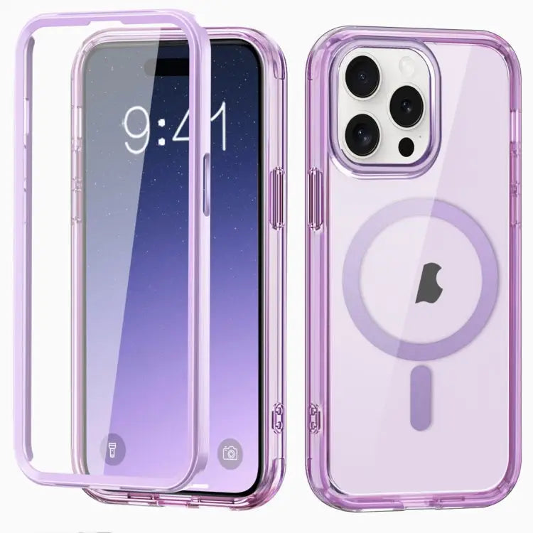Colorful MagSafe Magnetic PC Hybrid TPU Phone Case For iPhone 15 Pro Max For iPhone 15 Pro For iPhone 15 Plus