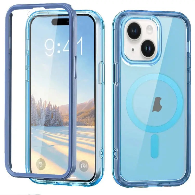 Colorful MagSafe Magnetic PC Hybrid TPU Phone Case For iPhone 15 Pro Max For iPhone 15 Pro For iPhone 15 Plus