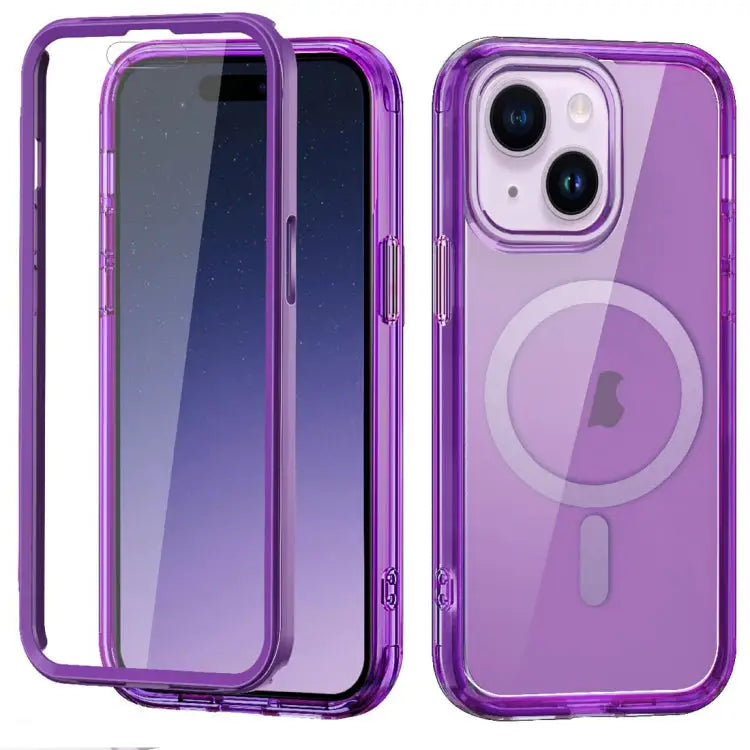 Colorful MagSafe Magnetic PC Hybrid TPU Phone Case For iPhone 15 Pro Max For iPhone 15 Pro For iPhone 15 Plus