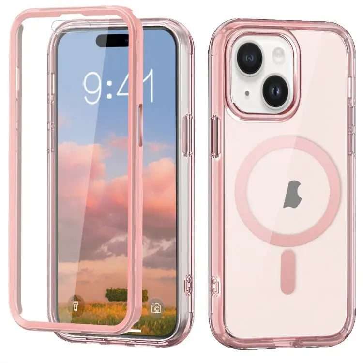 Colorful MagSafe Magnetic PC Hybrid TPU Phone Case For iPhone 15 Pro Max For iPhone 15 Pro For iPhone 15 Plus