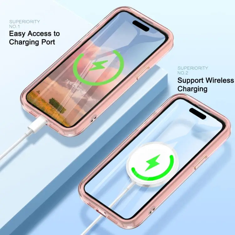 Colorful MagSafe Magnetic PC Hybrid TPU Phone Case For iPhone 15 Pro Max For iPhone 15 Pro For iPhone 15 Plus